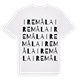 White t-shirt med Iremåla ordlek t-shirt