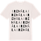 Vintage White t-shirt med Iremåla ordlek t-shirt