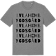Mid Heather Gray t-shirt med Ivla hembygdsgård ordlek t-shirt