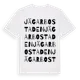 White t-shirt med Jägarbostaden ordlek t-shirt
