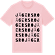 Pink Cotton t-shirt med Jägersro ordlek t-shirt