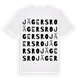 White t-shirt med Jägersro ordlek t-shirt