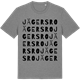 Mid Heather Gray t-shirt med Jägersro ordlek t-shirt