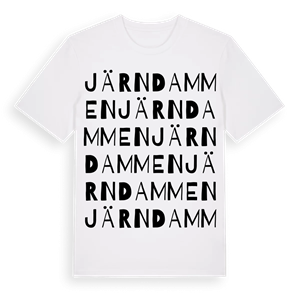 Järndammen ordlek t-shirt – ekologisk bomull t-shirt från Pinshirt