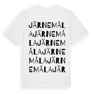 Järnemåla ordlek t-shirt – ekologisk bomull t-shirt från Pinshirt