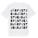 White t-shirt med Järpastugan ordlek t-shirt
