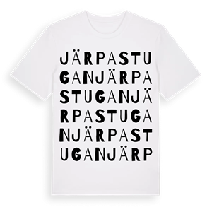 Järpastugan ordlek t-shirt – ekologisk bomull t-shirt från Pinshirt