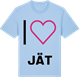 Blue Soul t-shirt med Jag älskar Jät t-shirt stort tryck