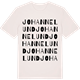 Vintage White t-shirt med Johannelund ordlek t-shirt