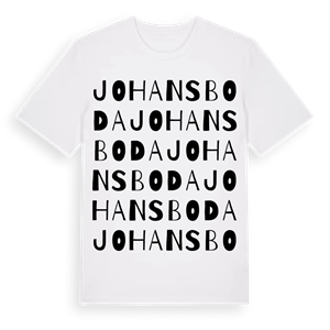 Johansboda ordlek t-shirt – ekologisk bomull t-shirt från Pinshirt