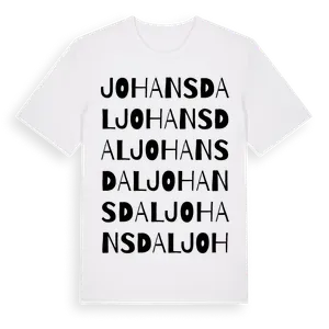 Johansdal ordlek t-shirt – ekologisk bomull t-shirt från Pinshirt