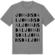Mid Heather Gray t-shirt med Johansdal ordlek t-shirt