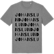 Mid Heather Gray t-shirt med Johanslund ordlek t-shirt