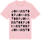 Pink Cotton t-shirt med Johanstorp ordlek t-shirt