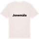 Vintage White t-shirt med Jonemåla fetstil t-shirt