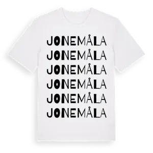 Jonemåla ordlek t-shirt – ekologisk bomull t-shirt från Pinshirt