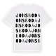 White t-shirt med Jonsboda ordlek t-shirt