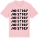 Pink Cotton t-shirt med Jonstorp ordlek t-shirt