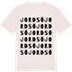 Vintage White t-shirt med Jordsö ordlek t-shirt