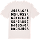 Vintage White t-shirt med Jössagården ordlek t-shirt