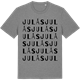 Mid Heather Gray t-shirt med Julås ordlek t-shirt