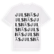 White t-shirt med Julsnäs ordlek t-shirt