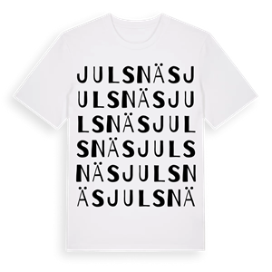 Julsnäs ordlek t-shirt – ekologisk bomull t-shirt från Pinshirt