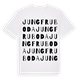 Jungfruboda ordlek t-shirt
