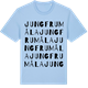 Blue Soul t-shirt med Jungfrumåla ordlek t-shirt