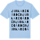 Blue Soul t-shirt med Junkaregården ordlek t-shirt