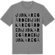 Mid Heather Gray t-shirt med Junkaregården ordlek t-shirt