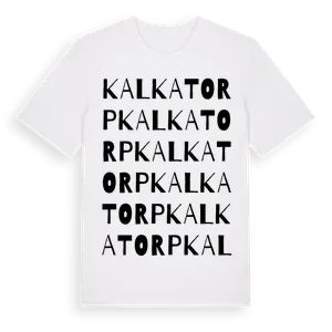 Kalkatorp ordlek t-shirt – ekologisk bomull t-shirt från Pinshirt