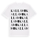 Kallamo ordlek t-shirt