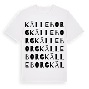 Källeborg ordlek t-shirt – ekologisk bomull t-shirt från Pinshirt