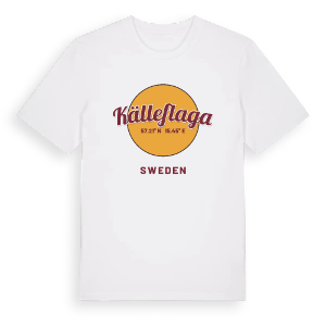 Källeflaga cirkel t-shirt – ekologisk bomull t-shirt från Pinshirt