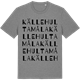 Mid Heather Gray t-shirt med Källehultamåla ordlek t-shirt