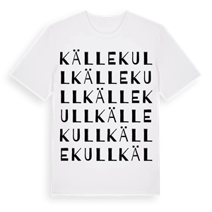 Källekull ordlek t-shirt – ekologisk bomull t-shirt från Pinshirt