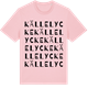 Pink Cotton t-shirt med Källelycke ordlek t-shirt