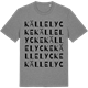 Mid Heather Gray t-shirt med Källelycke ordlek t-shirt