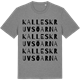 Mid Heather Gray t-shirt med Kalleskruvsöarna ordlek t-shirt