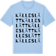 Blue Soul t-shirt med Källeslätt ordlek t-shirt