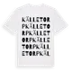 White t-shirt med Källetorp ordlek t-shirt