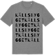 Mid Heather Gray t-shirt med Källsbygget ordlek t-shirt