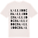 Vintage White t-shirt med Kalludden ordlek t-shirt