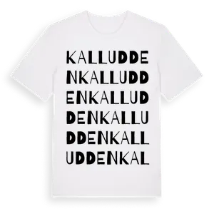 Kalludden ordlek t-shirt – ekologisk bomull t-shirt från Pinshirt