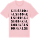Pink Cotton t-shirt med Kålsboda ordlek t-shirt