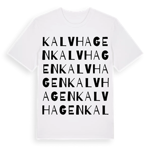 Kalvhagen ordlek t-shirt – ekologisk bomull t-shirt från Pinshirt