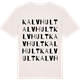Vintage White t-shirt med Kalvhult ordlek t-shirt