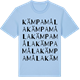 Blue Soul t-shirt med Kämpamåla ordlek t-shirt