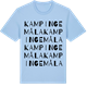 Blue Soul t-shirt med Kampingemåla ordlek t-shirt